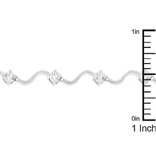 Serenity Rhodium-Plated Eternity Bracelet