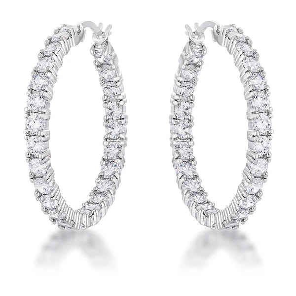 Eternity Hoop Earrings