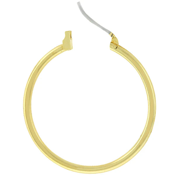 Golden Classic Hoop Earrings