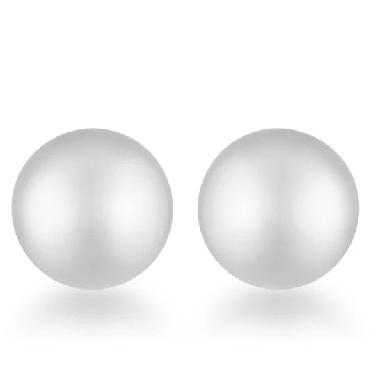 Julie Rhodium Sphere Stud Earrings