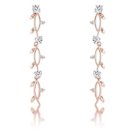 Timeless Vine Rose Gold Earrings