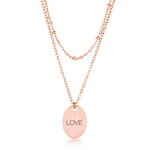 Endless Love Rose Gold Necklace