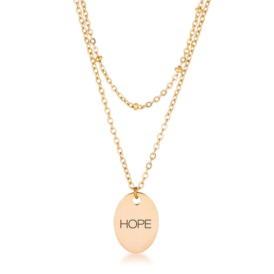 Enduring Hope Gold Necklace