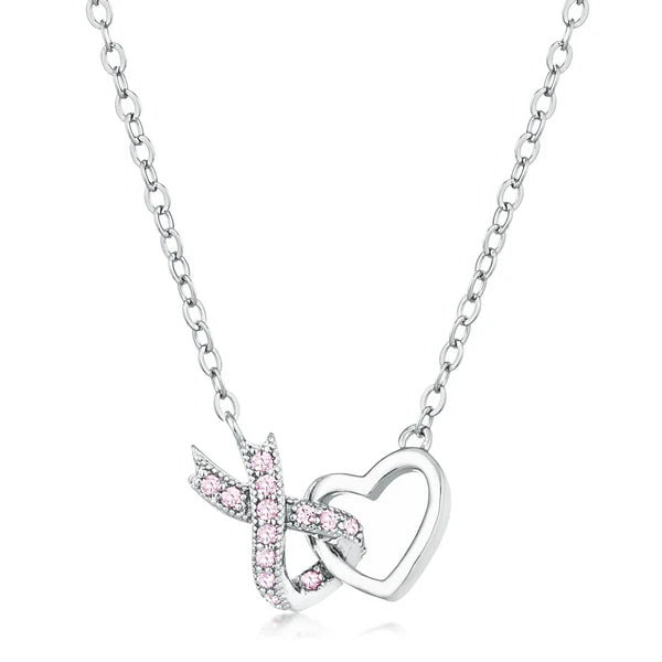 Hope & Unity Pink Ribbon Heart Pendant