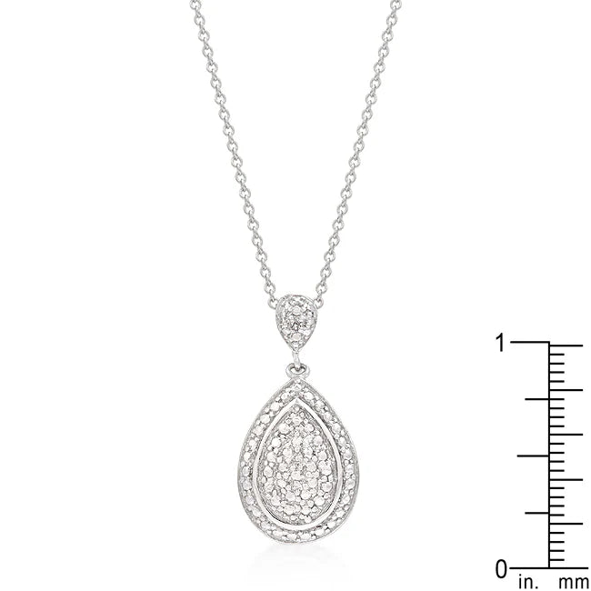 Evelyn Filigree Teardrop Pendant